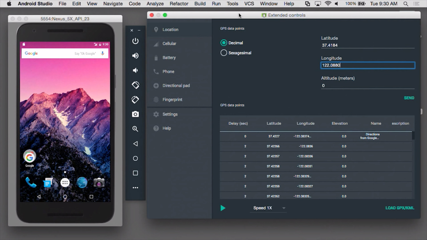 New Features in Android Emulator Preview: Android Studio 2.0